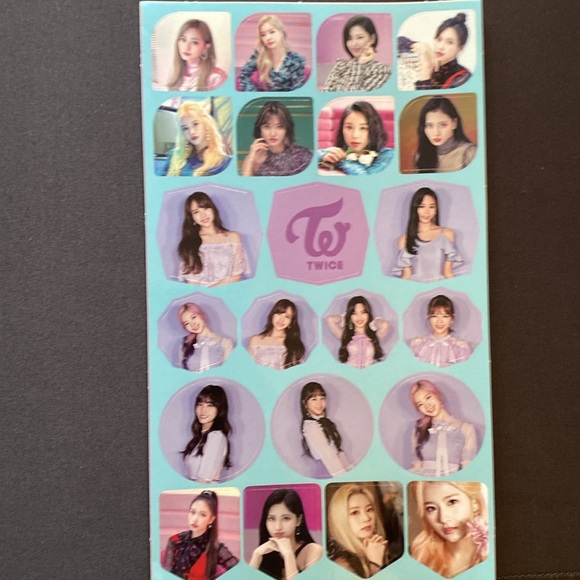 NWOT 8 Variety Twice KPop Sticker Sheets - Picture 5 of 9